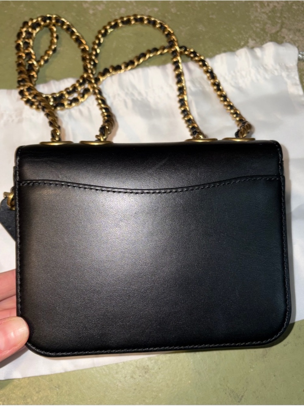 Coach Madison Mini Crossbody with Gold Chain Strap - Picture 4 of 8